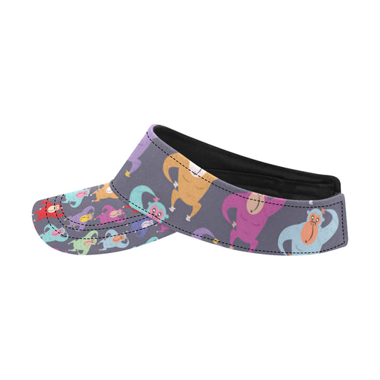 Chimpanzee Pattern Print Design 03 Unisex Sun Visor