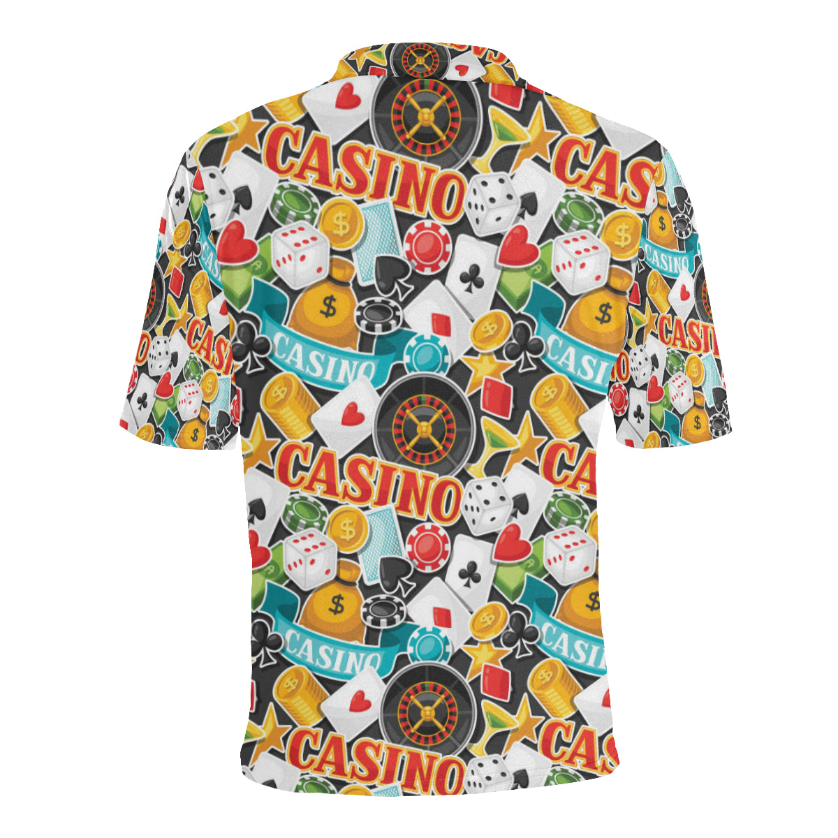 Casino Pattern Print Design 03 Men Polo Shirt
