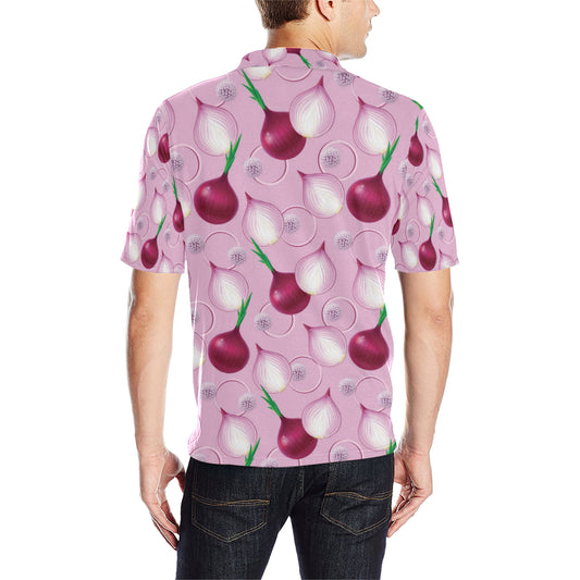Onion Pattern Print Design A01 Men Polo Shirt