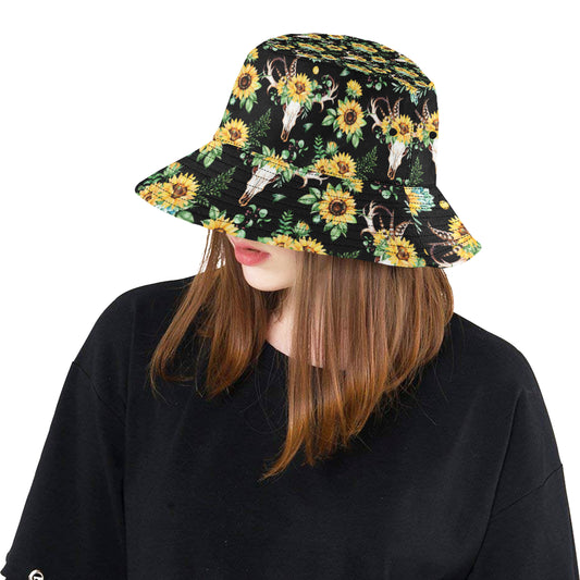 Sunflower Pattern Print Design SF08 Unisex Bucket Hat