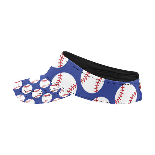 Baseball Blue Background Unisex Sun Visor