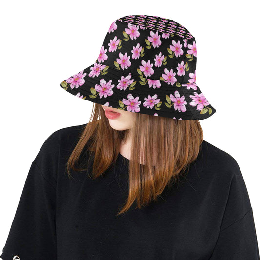 Magnolia Pattern Print Design MAG06 Unisex Bucket Hat