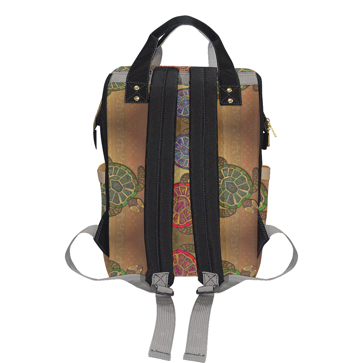 Sea Turtle Tribal Colorful Diaper Bag Backpack