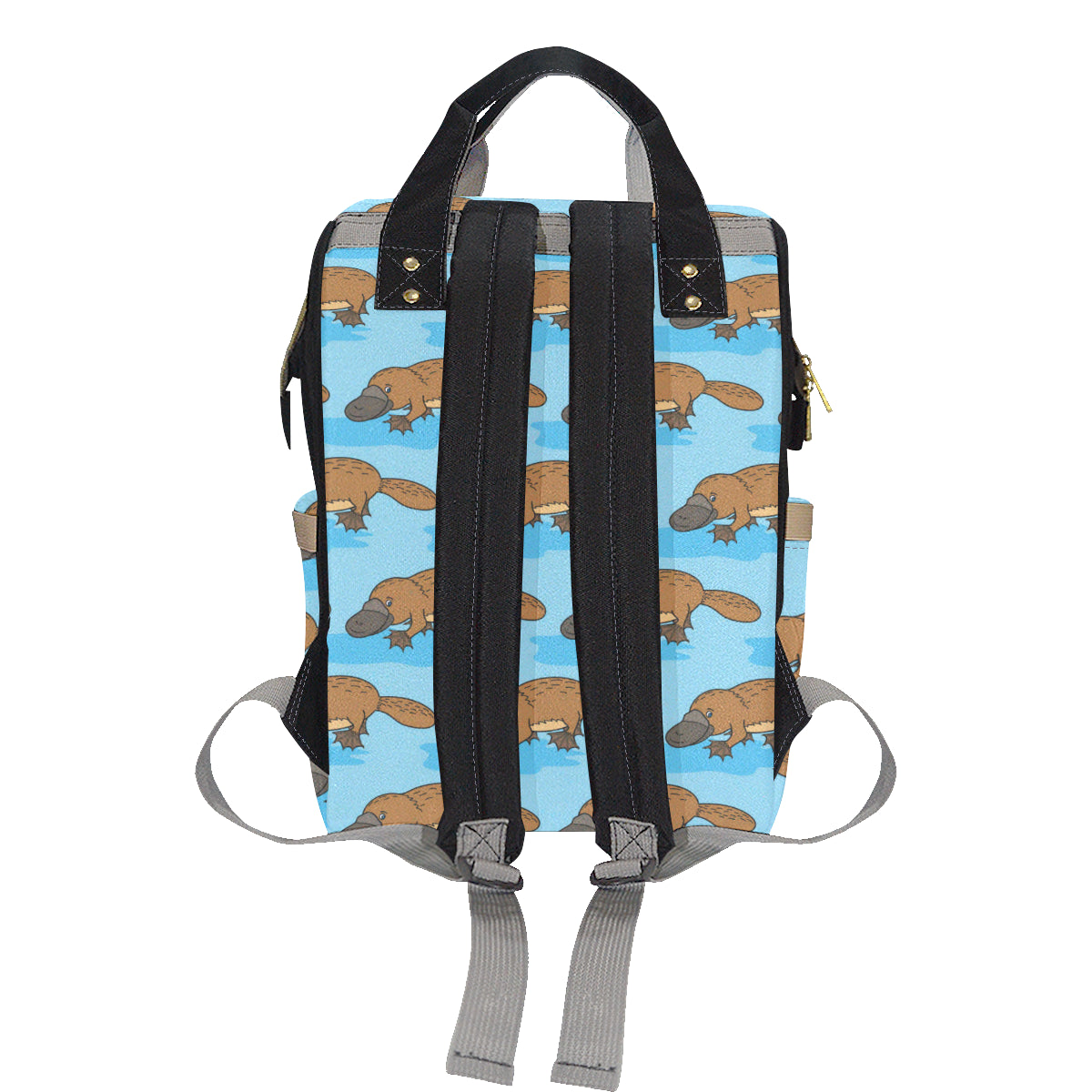 Platypus Pattern Print Design A02 Diaper Bag Backpack