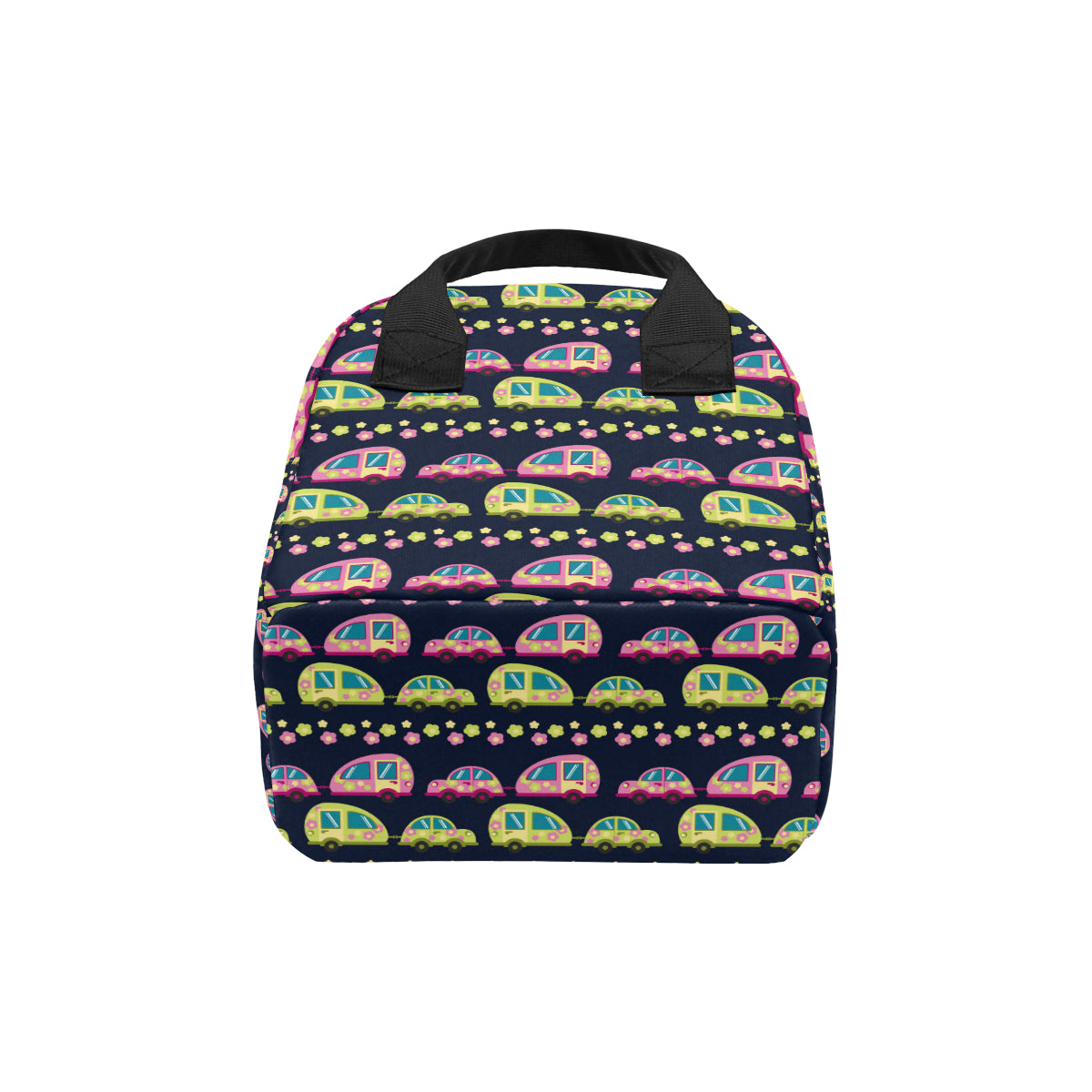 Camper Cute Camping Design No 3 Print Insulated Lunch Bag