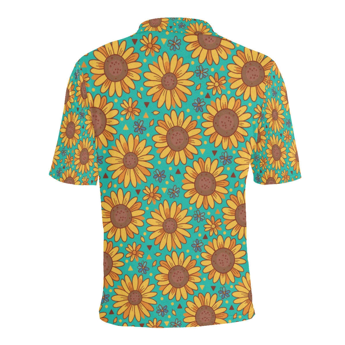 Sunflower Pattern Print Design SF013 Men Polo Shirt
