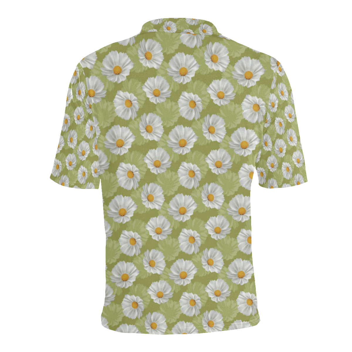Daisy Pattern Print Design DS06 Men Polo Shirt