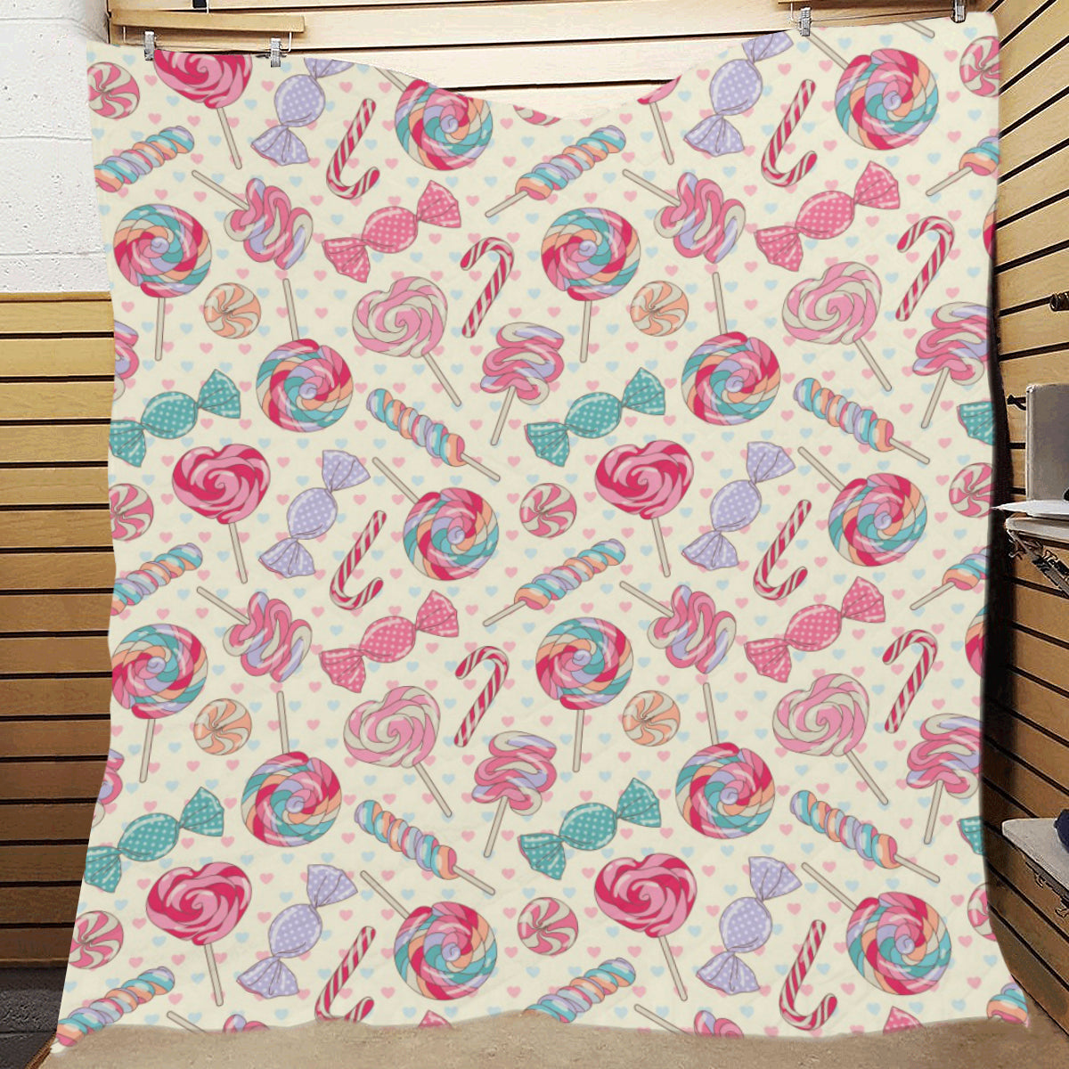 Candy Pattern Print Design CA04 Premium Quilt