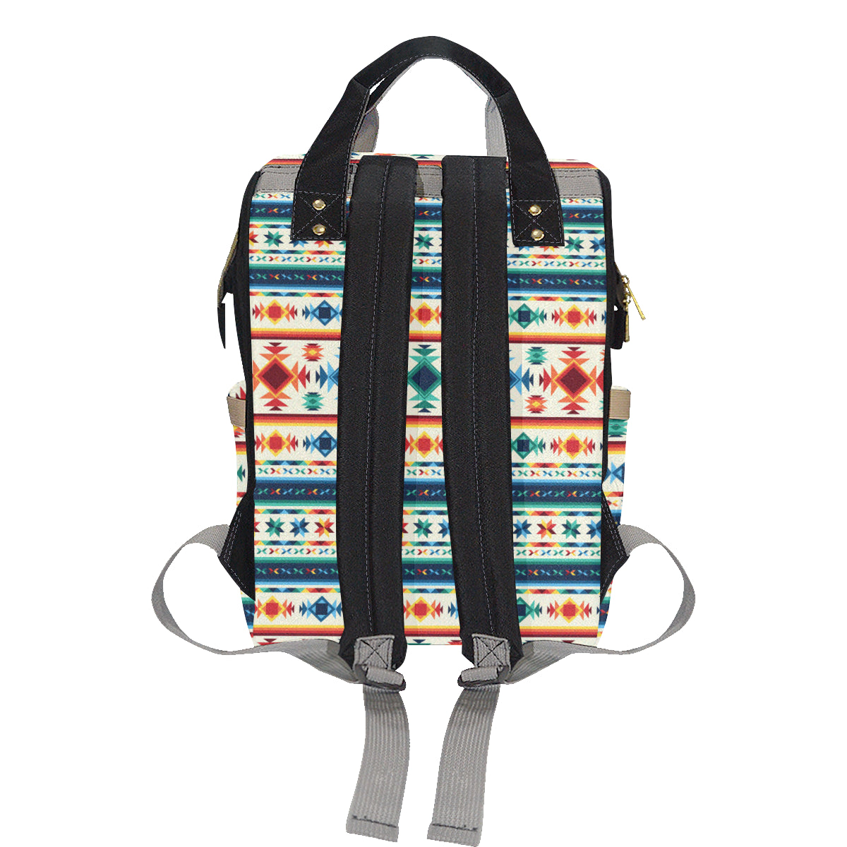 Aztec Pattern Print Design 02 Diaper Bag Backpack