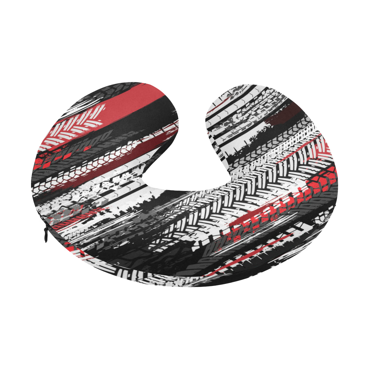 Racing Pattern Print Design A03 U-Shaped Travel Neck Pillow