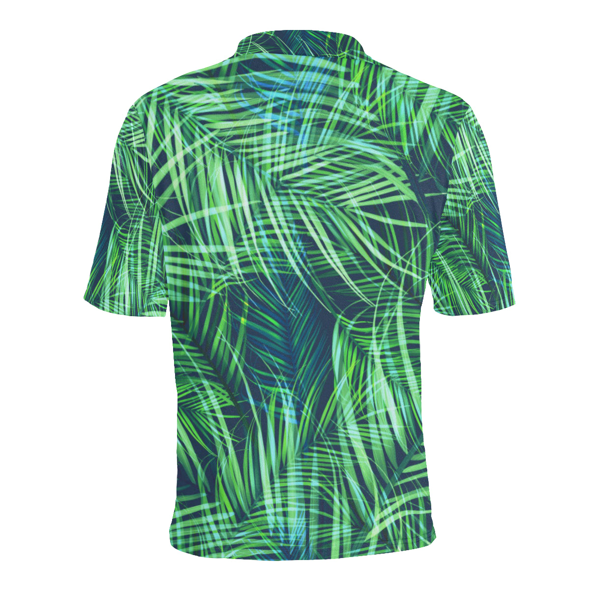 Palm Leaves Pattern Print Design PL02 Men Polo Shirt