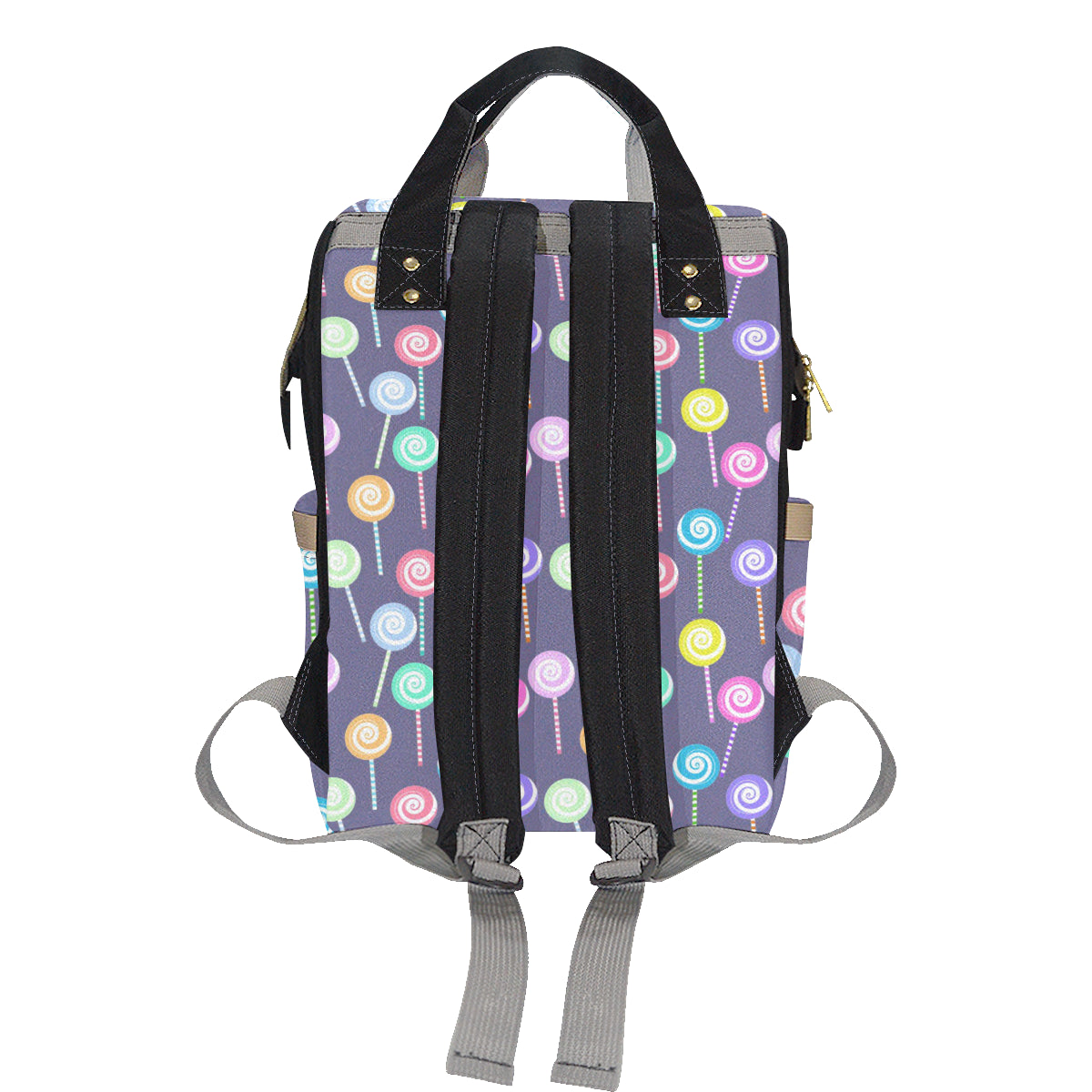 Lollipop Pattern Print Design LL03 Diaper Bag Backpack