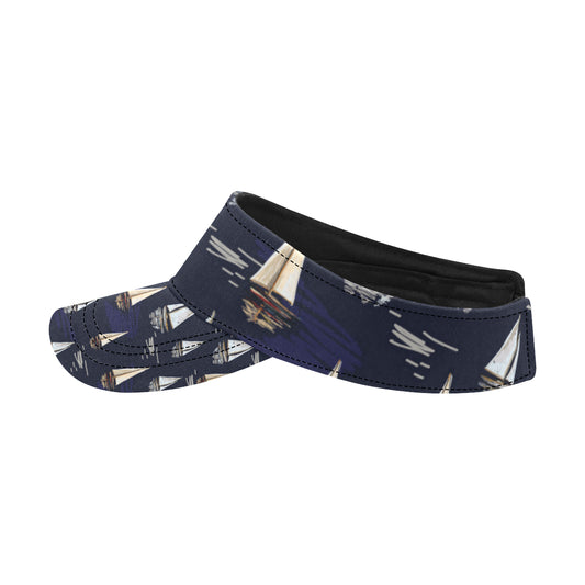 Sailing Ships Pattern Print Design A05 Unisex Sun Visor