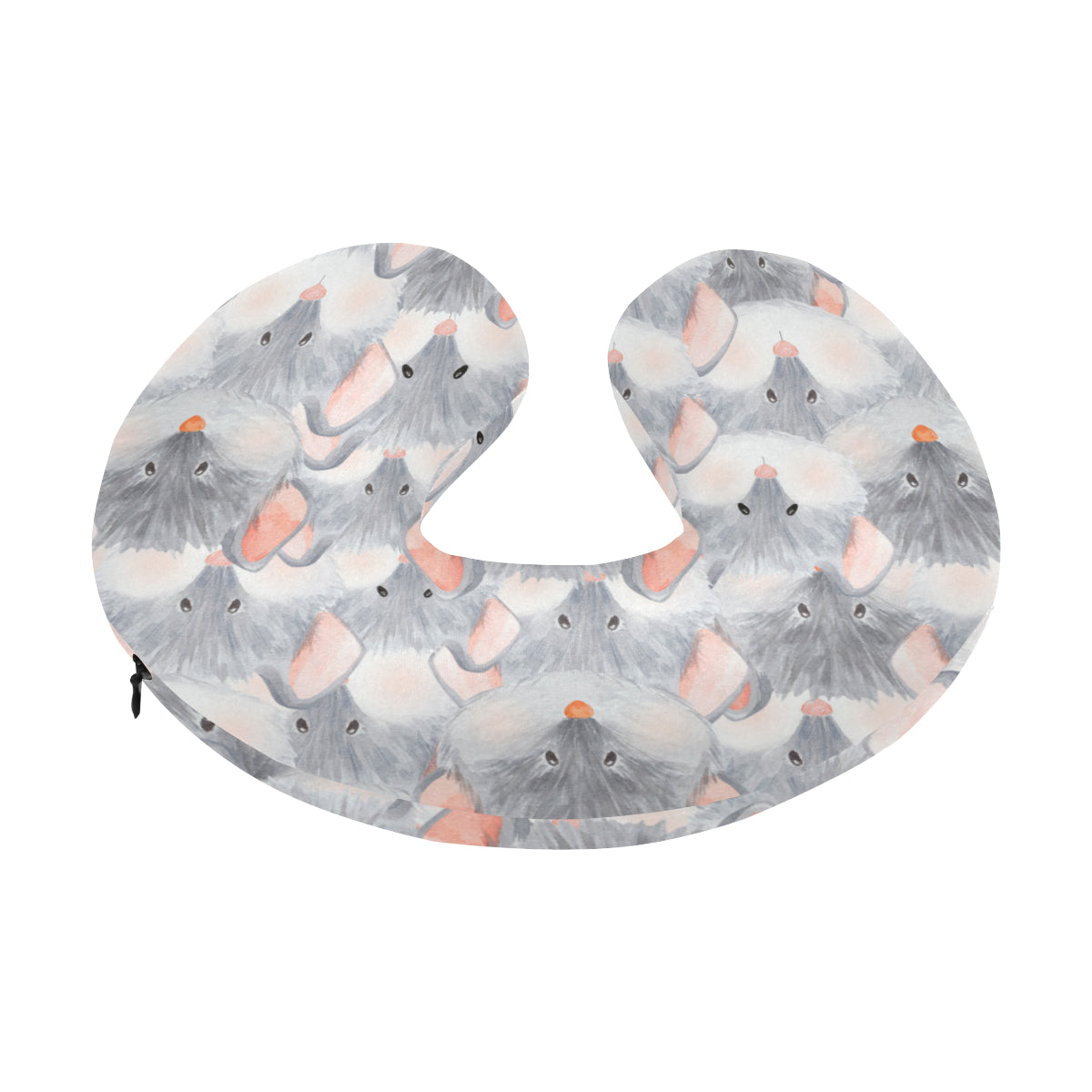 Rat Baby Pattern Print Design 02 U-Shaped Travel Neck Pillow