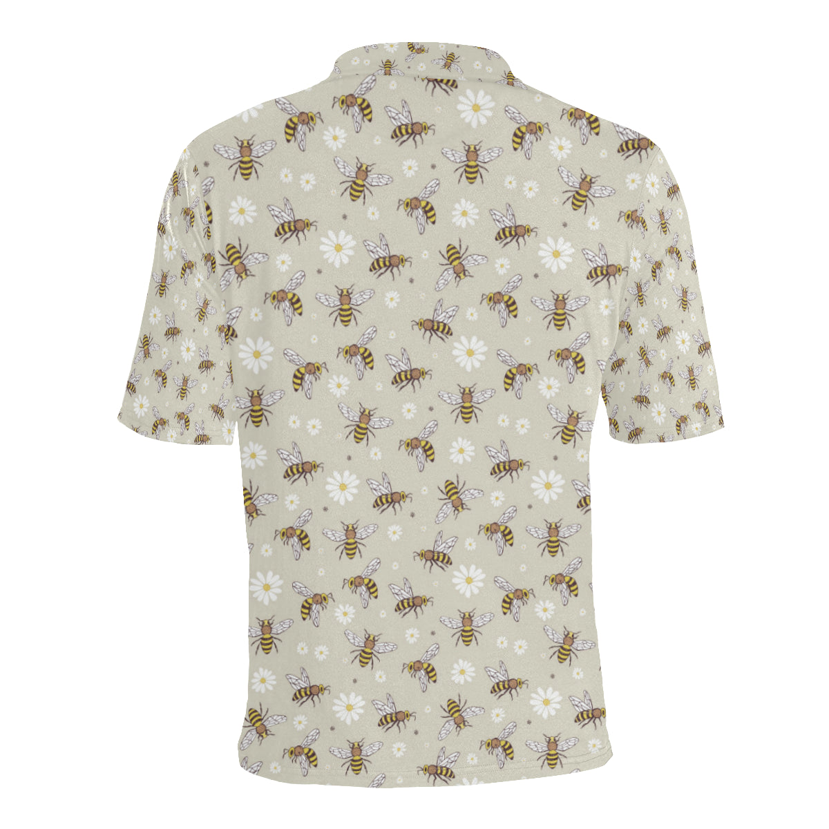 Bee Pattern Print Design 03 Men Polo Shirt