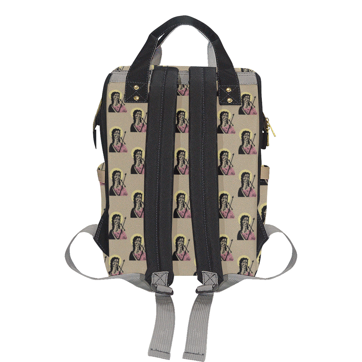 Christian Pattern Print Design 04 Diaper Bag Backpack