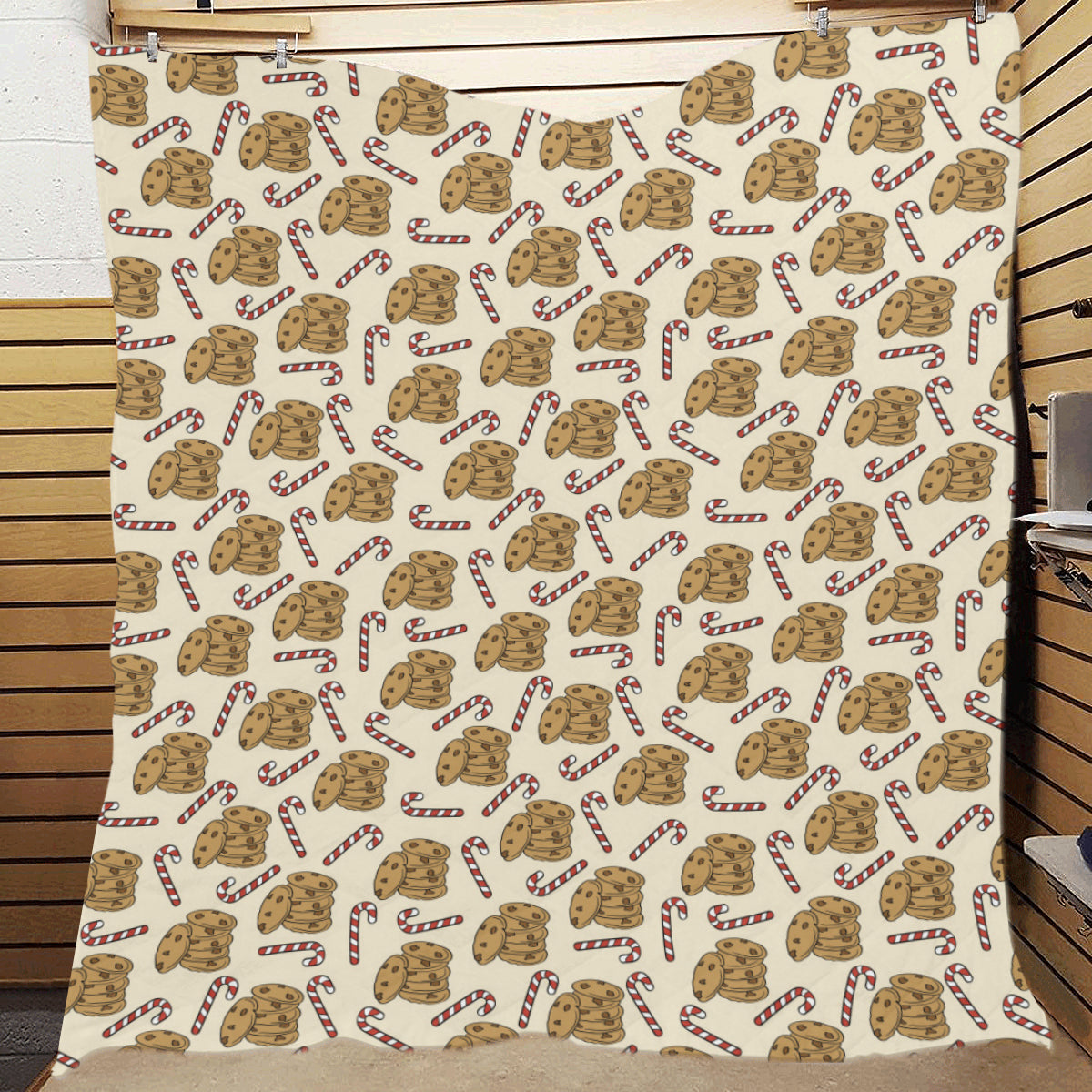 Cookie Pattern Print Design 04 Premium Quilt