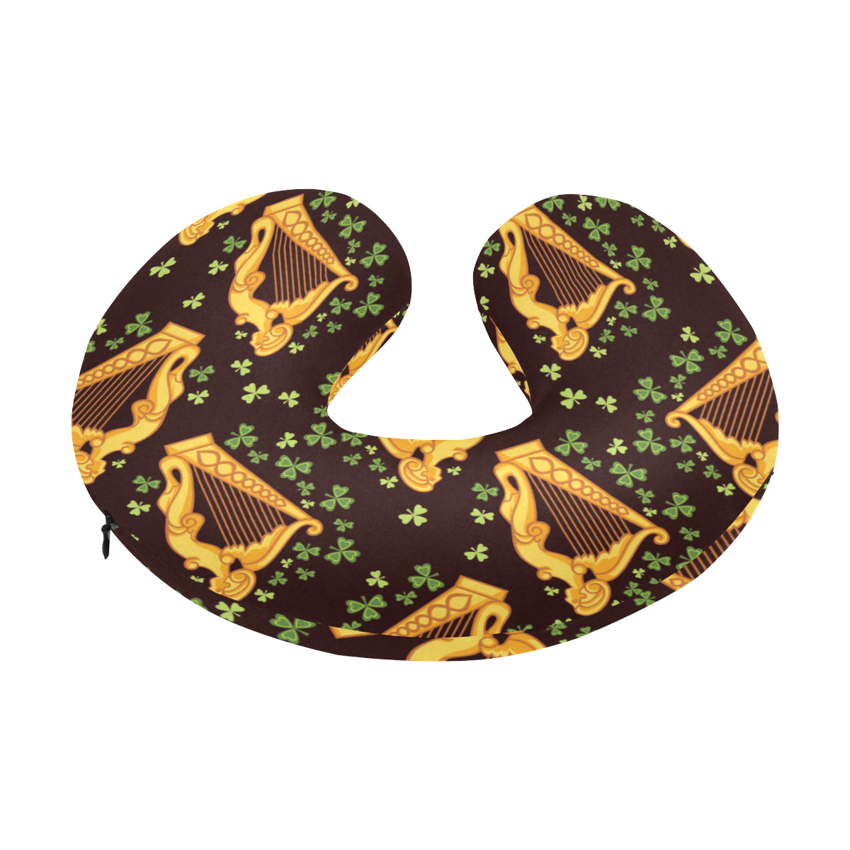 Harp Pattern Print Design 02 U-Shaped Travel Neck Pillow