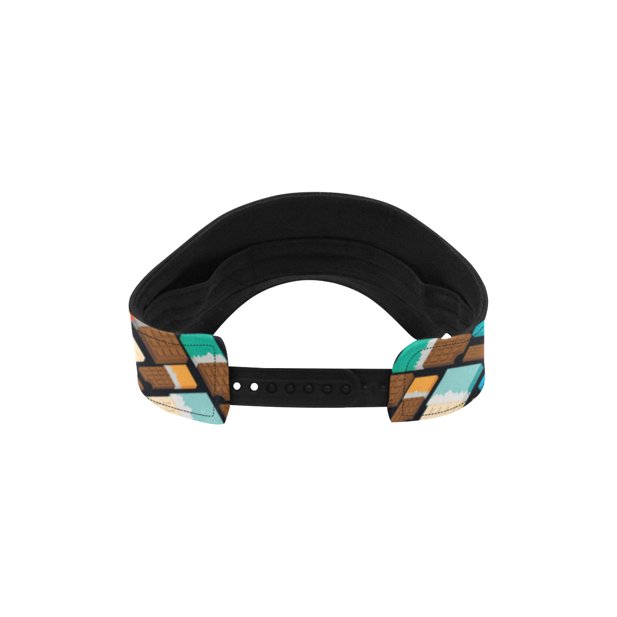 Chocolate Pattern Print Design 02 Unisex Sun Visor
