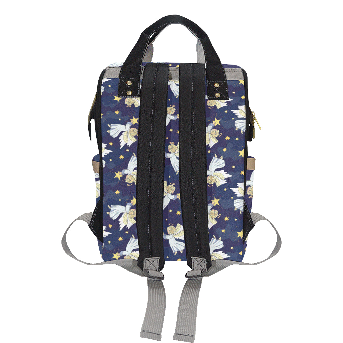 Angel Pattern Print Design 06 Diaper Bag Backpack