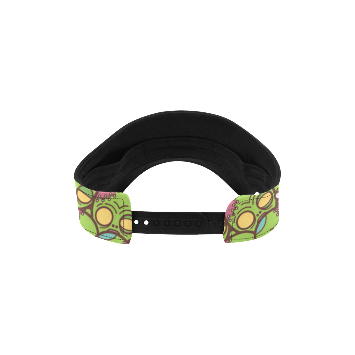 Zombie Head Design Pattern Print Unisex Sun Visor