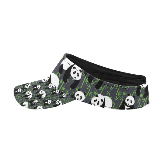 Panda Bear Bamboo Themed Print Unisex Sun Visor