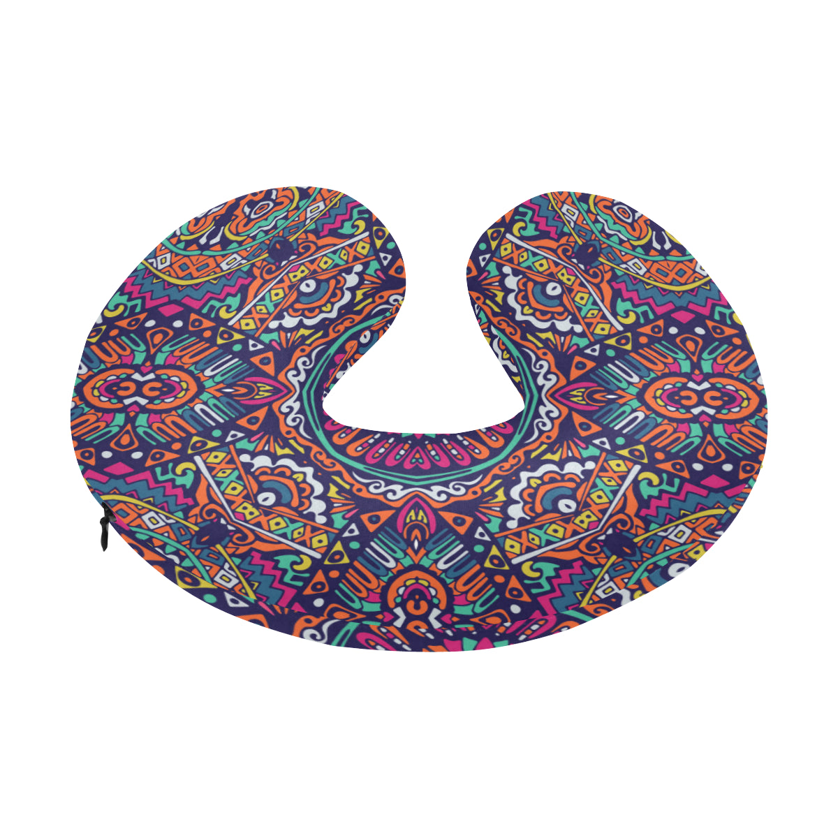 Boho Pattern Print Design 06 U-Shaped Travel Neck Pillow