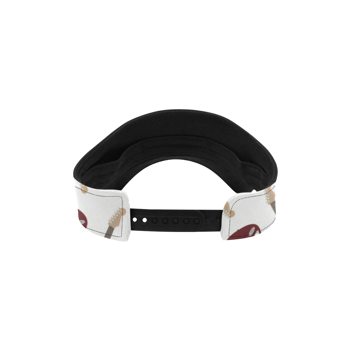 Bass Guitar Pattern Print Design 03 Unisex Sun Visor