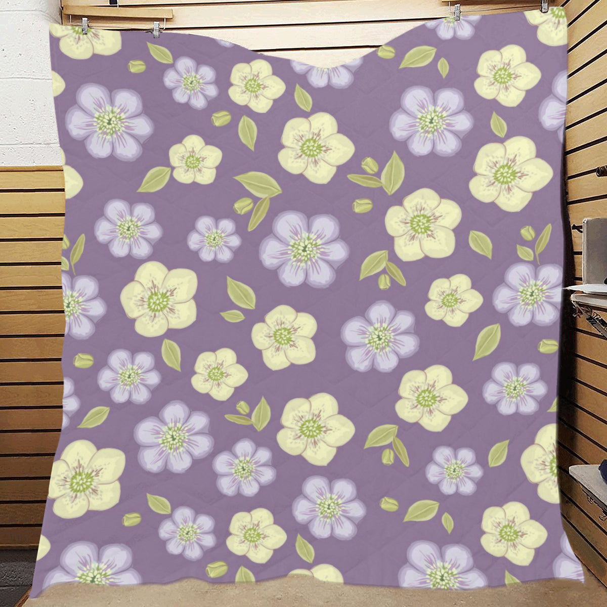 Anemone Pattern Print Design AM013 Premium Quilt