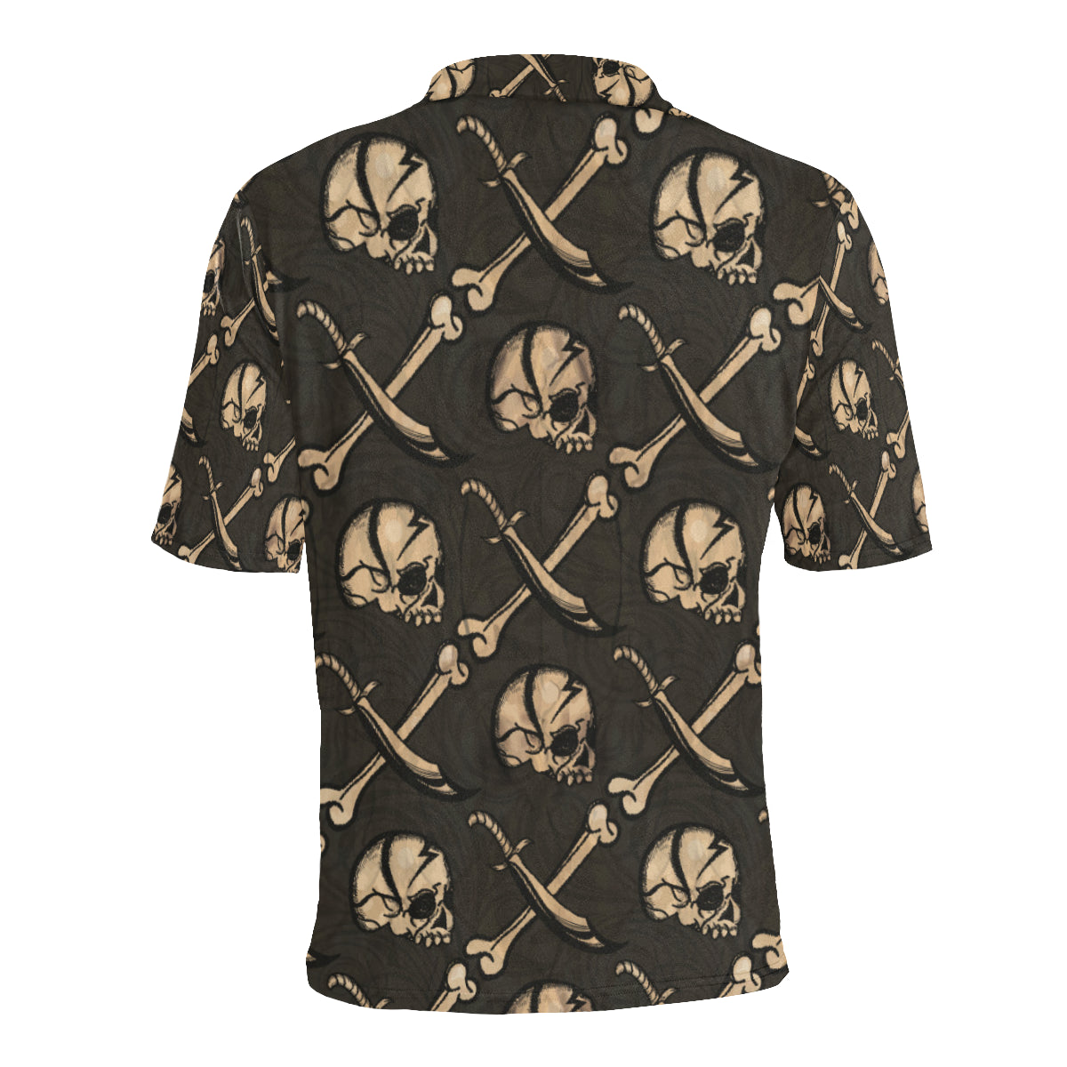 Pirate Pattern Print Design A03 Men Polo Shirt