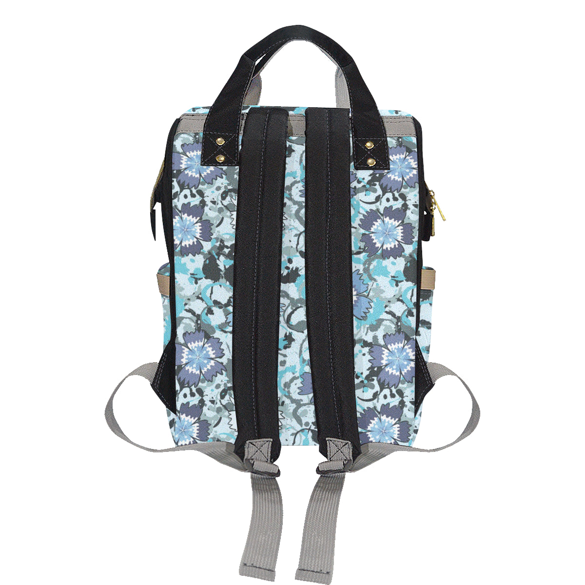 Carnations Pattern Print Design CN04 Diaper Bag Backpack