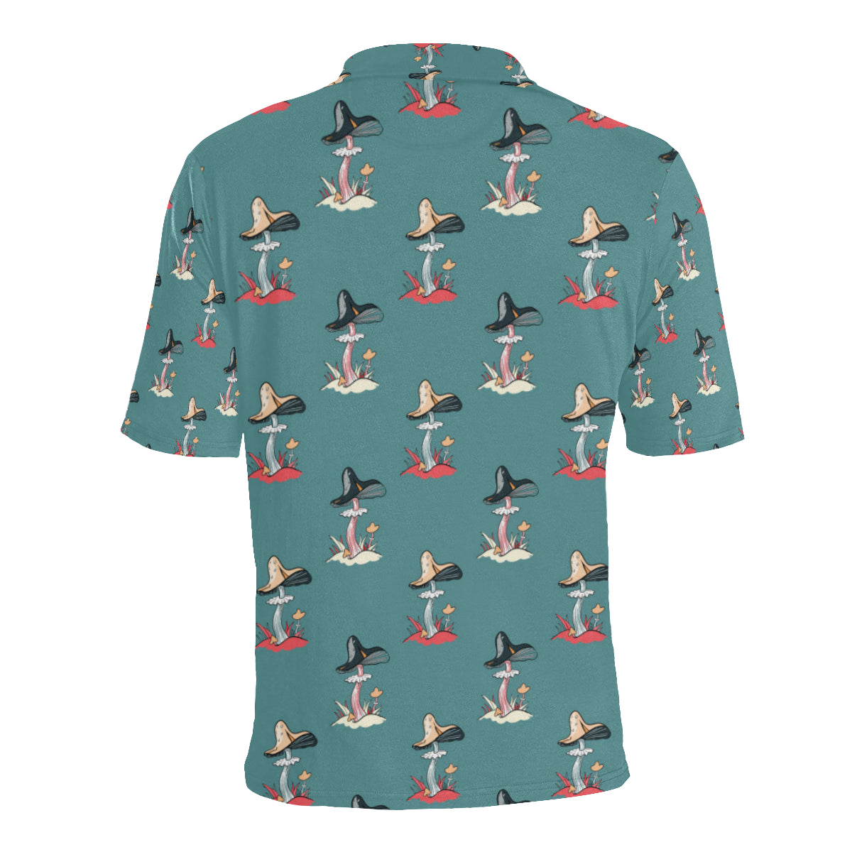 Mushroom Pattern Print Design A04 Men Polo Shirt