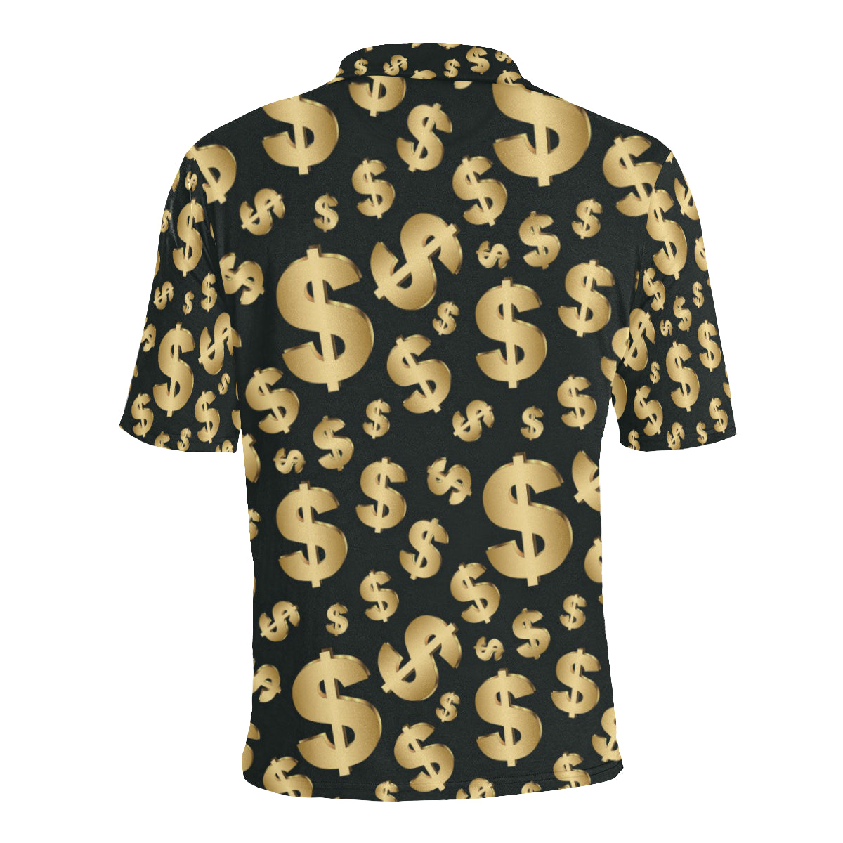 Dollar Pattern Print Design DO04 Men Polo Shirt