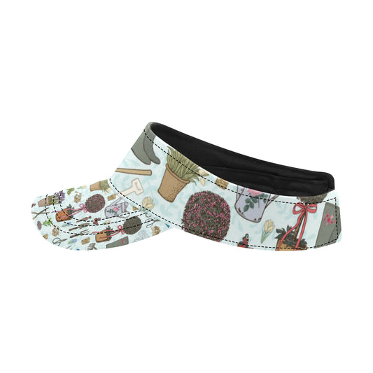 Gardening Pattern Print Design G01 Unisex Sun Visor