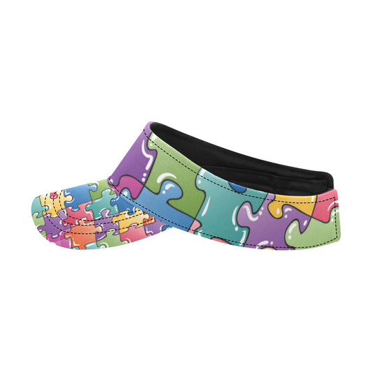 Puzzle Pattern Print Design A05 Unisex Sun Visor