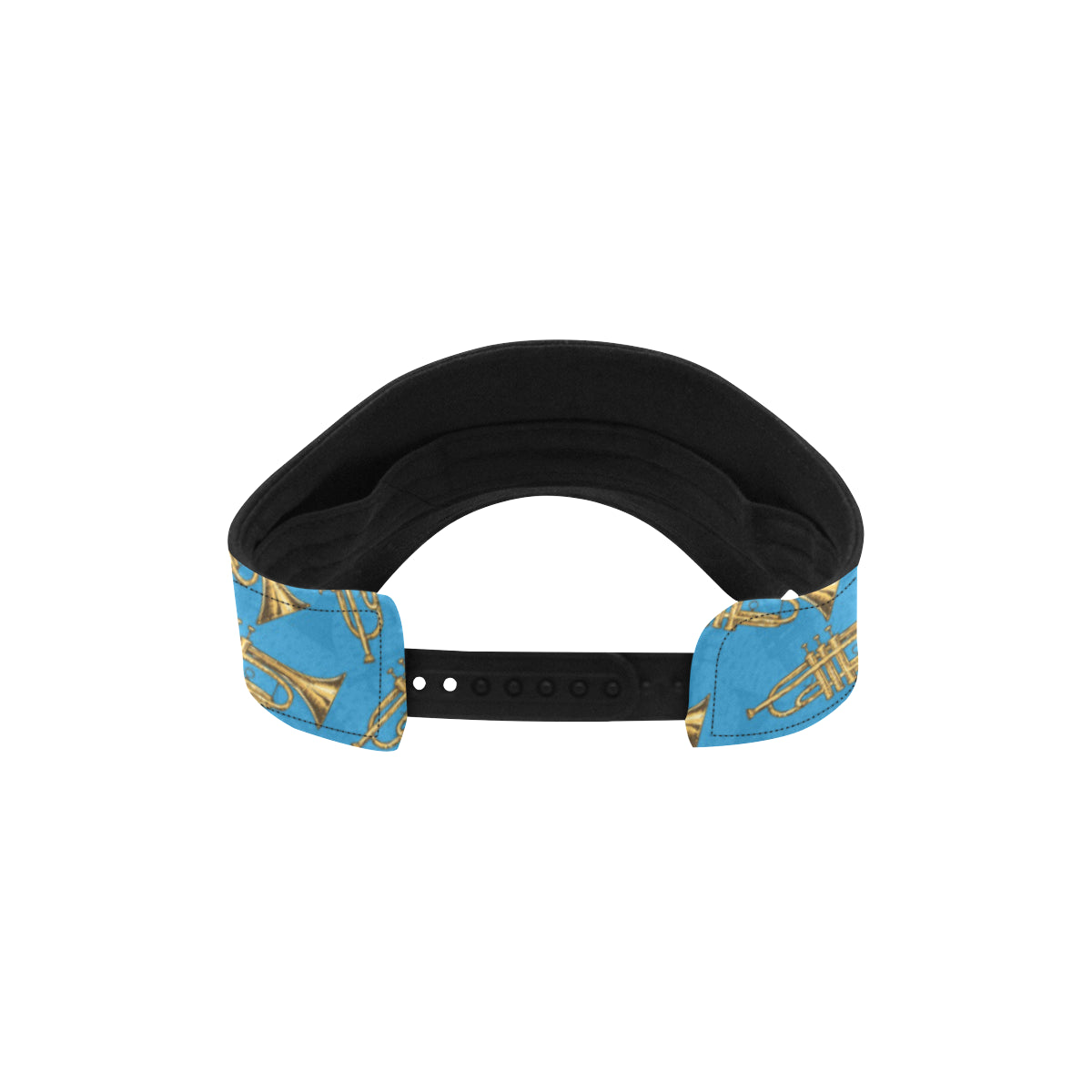 Trumpet Golden Pattern Themed Print Unisex Sun Visor