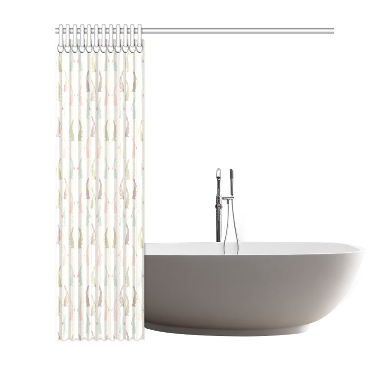 Bunny Pattern Print Design 05 Shower Curtain
