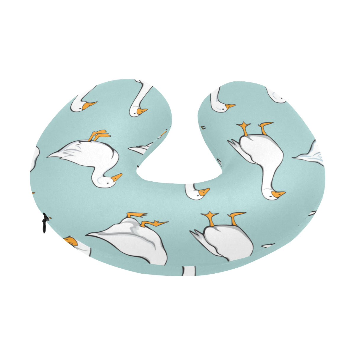 Goose Pattern Print Design 02 U-Shaped Travel Neck Pillow
