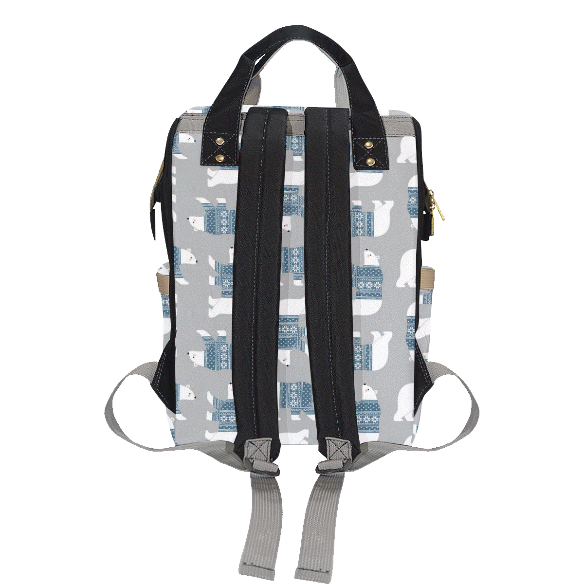 Polar Bear Pattern Print Design A03 Diaper Bag Backpack