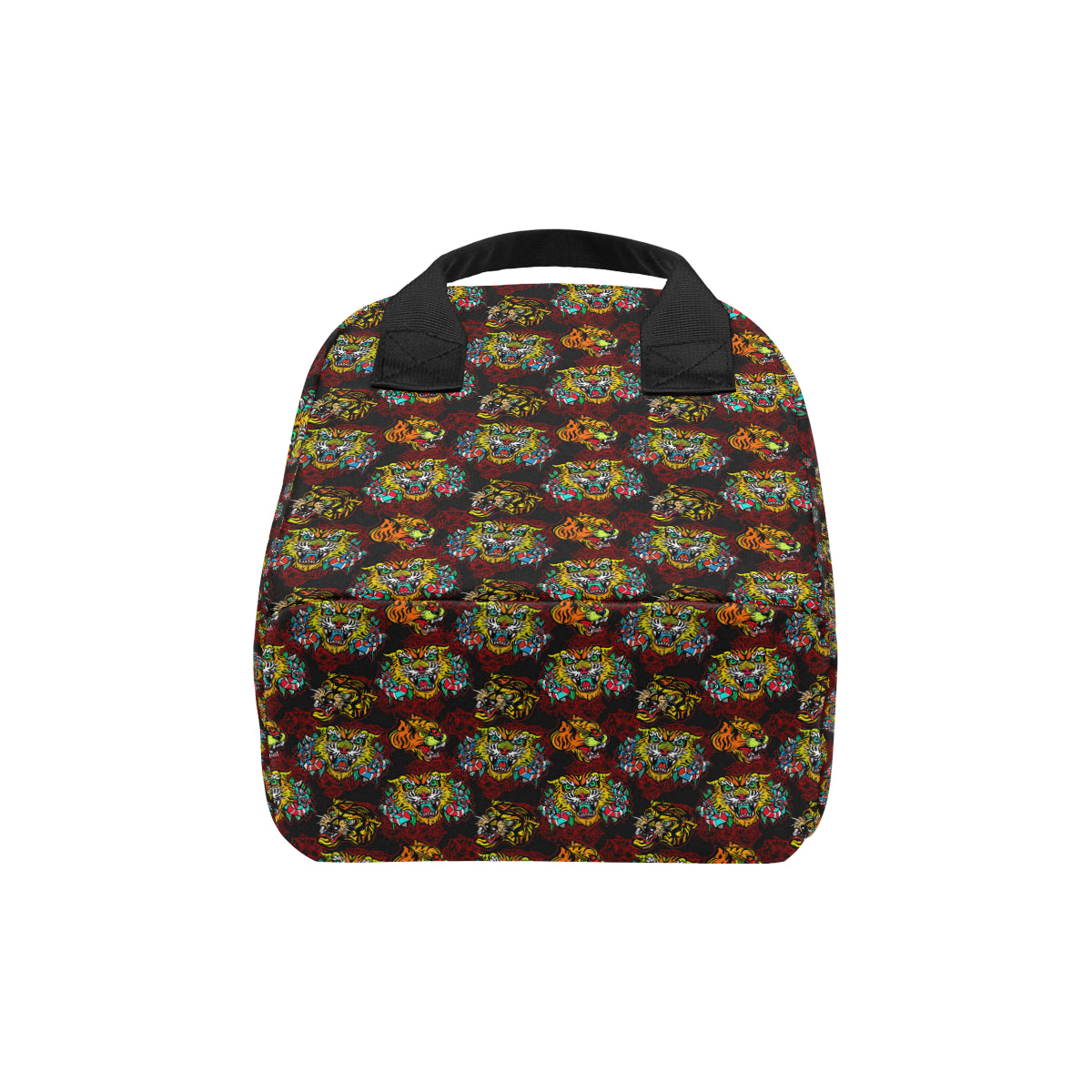 Tattoo Tiger Colorful Design Insulated Lunch Bag