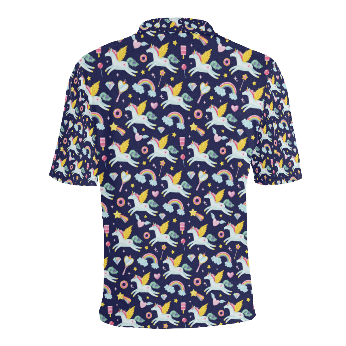 Pegasus Pattern Print Design 05 Men Polo Shirt