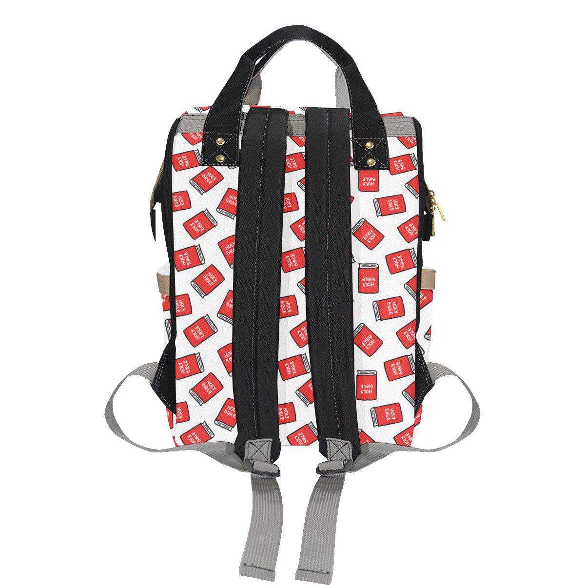 Bible Pattern Print Design 03 Diaper Bag Backpack
