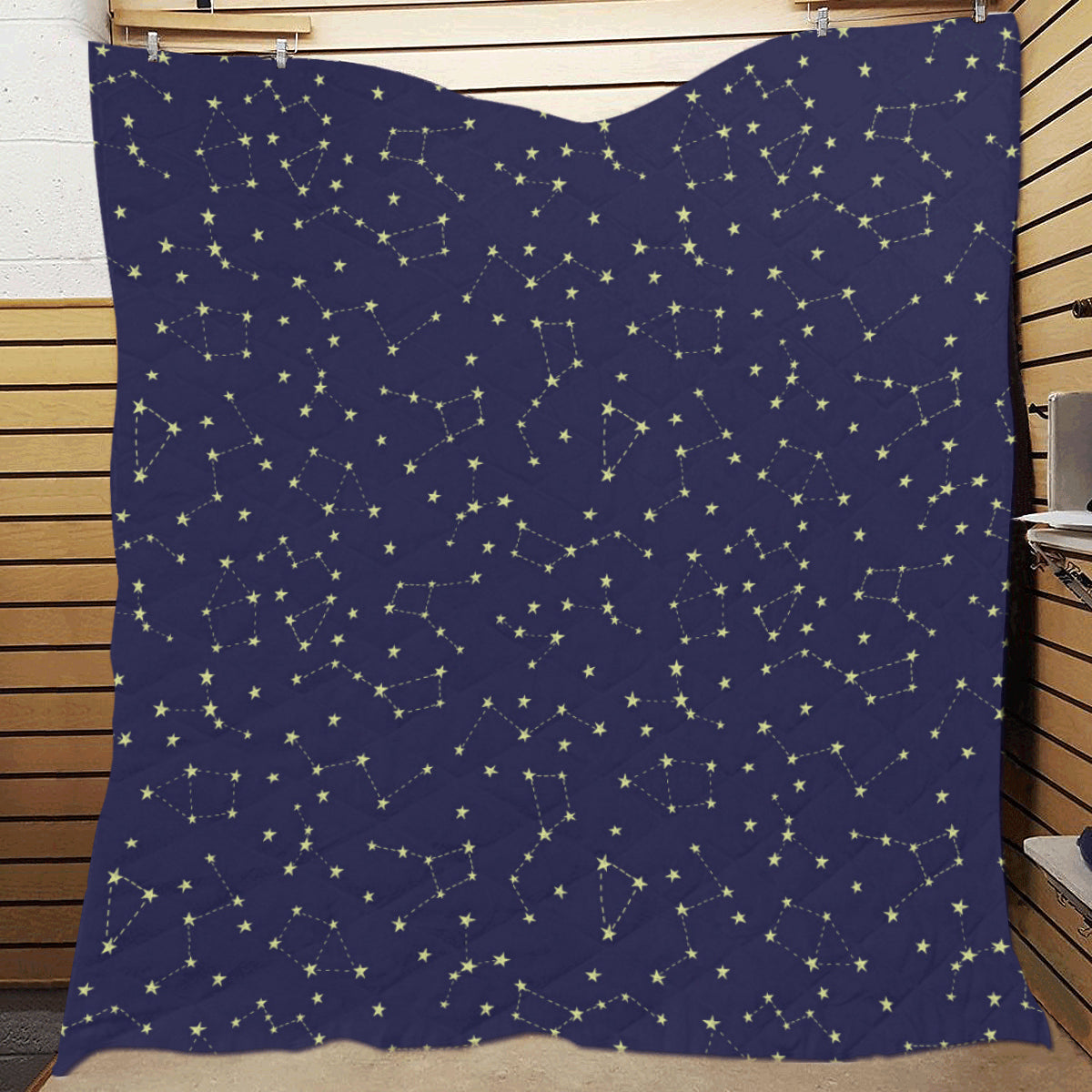 Constellation Pattern Print Design 02 Premium Quilt