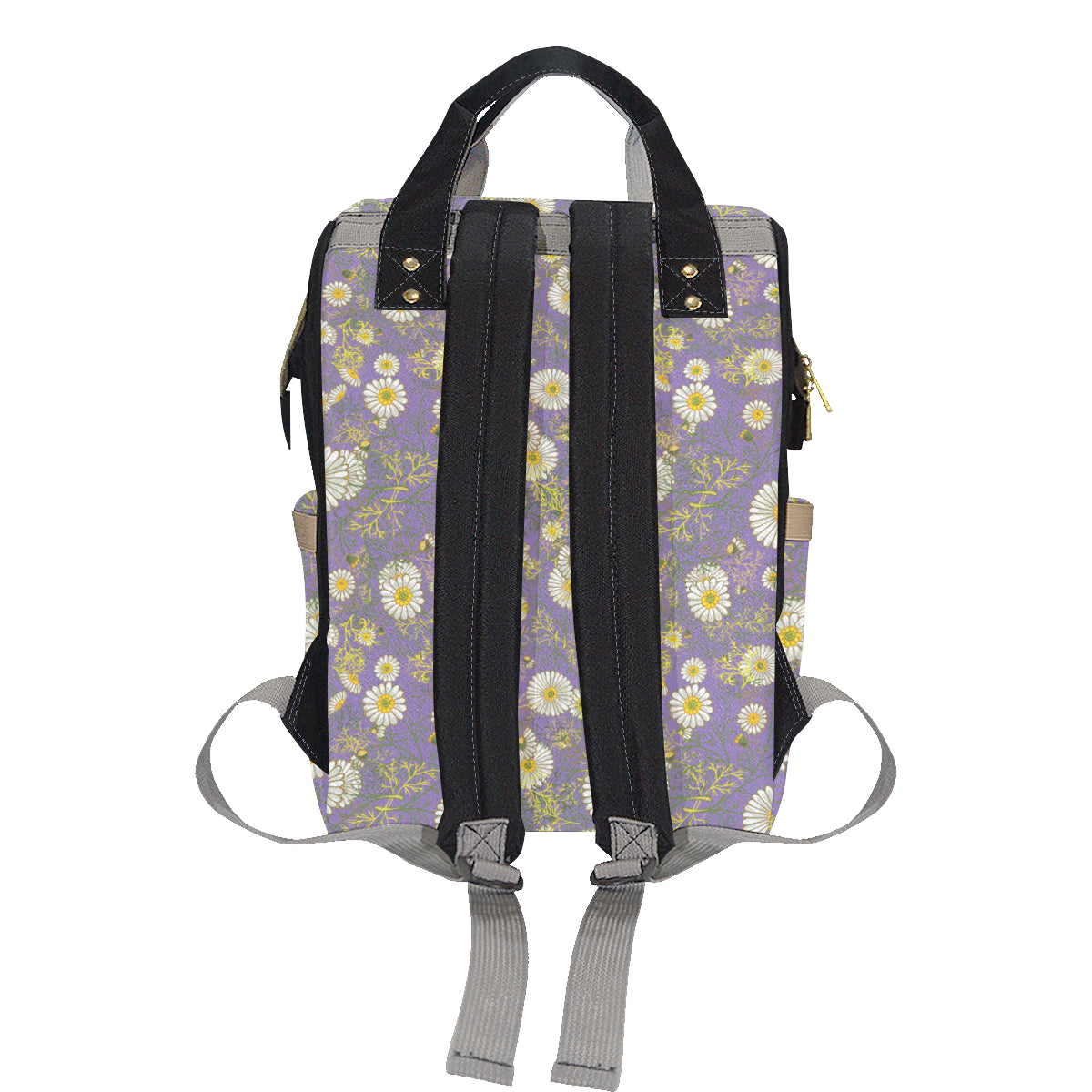 Daisy Pattern Print Design DS011 Diaper Bag Backpack