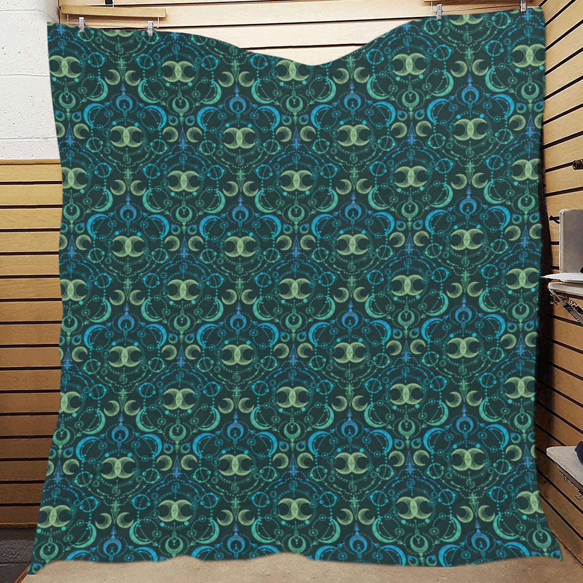Celestial Pattern Print Design 07 Premium Quilt