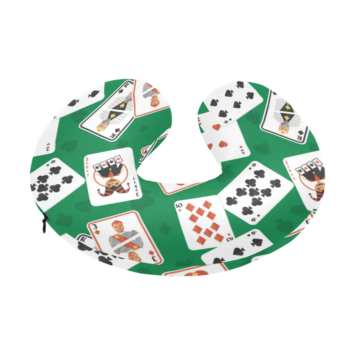 Poker Cards Pattern Print Design A03 U-Shaped Travel Neck Pillow
