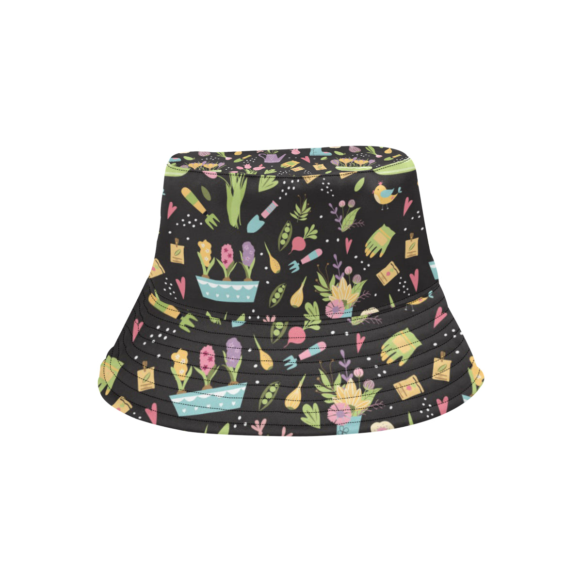 Gardening Pattern Print Design G03 Unisex Bucket Hat