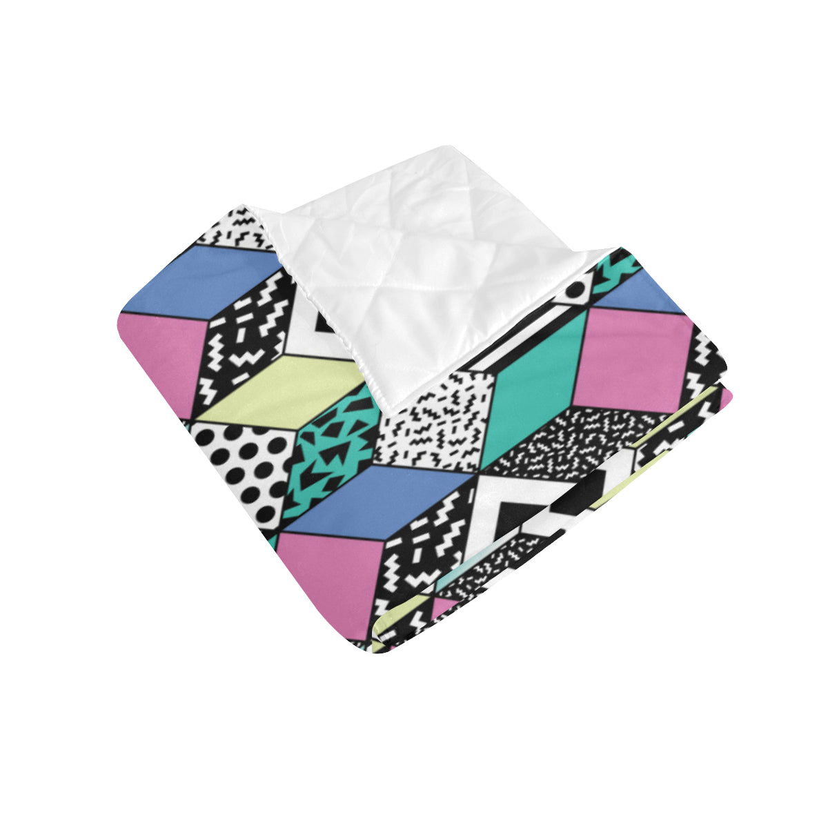 90s Pattern Print Design 3 Premium Quilt
