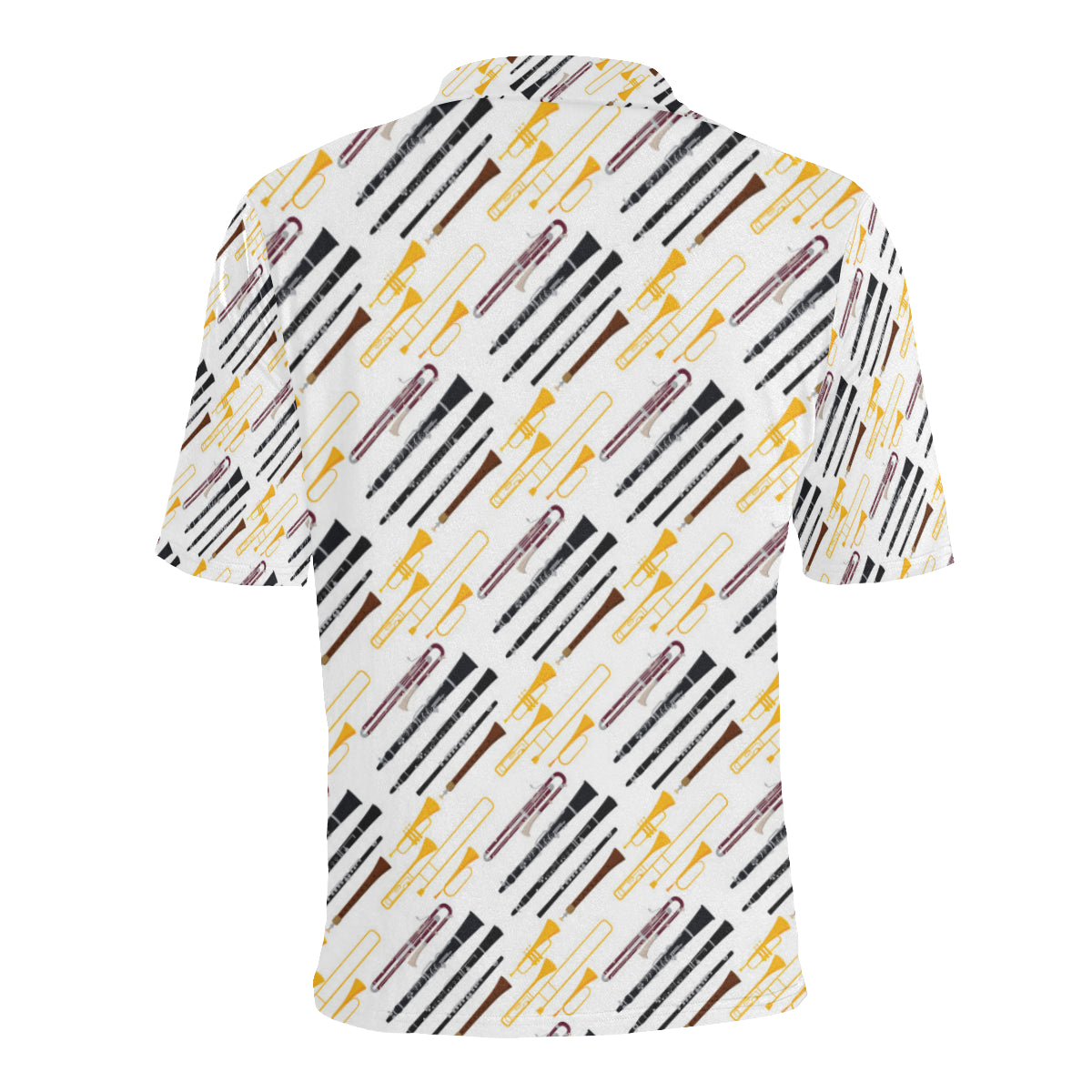 Clarinet Pattern Print Design 01 Men Polo Shirt