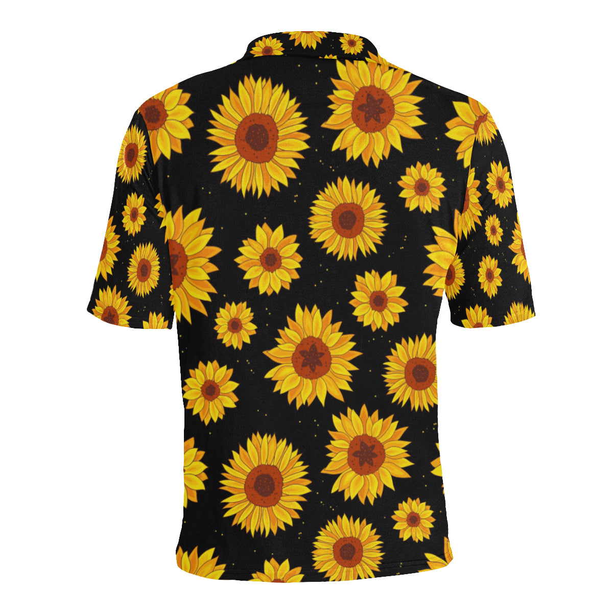Sunflower Pattern Print Design SF09 Men Polo Shirt